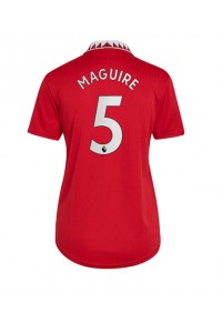 Fotbalové Dres Manchester United Harry Maguire #5 Dámské Domácí Oblečení 2022-23 Krátký Rukáv